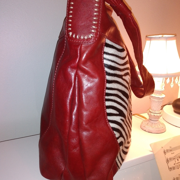 Marco Buggiani Genuine Leather & Fur Italian Bag - Picture 6 of 9